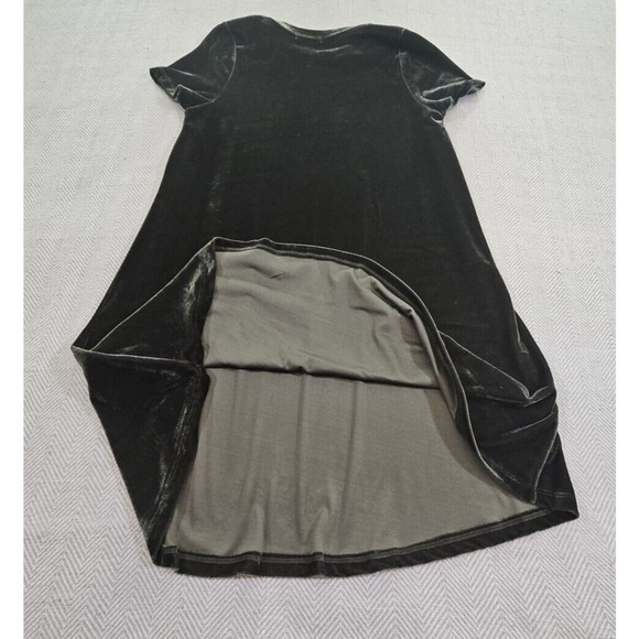 Ginger G Women’s Hunter Green Velvet Size Small A-line Dress Cottagecore Boho - Picture 14 of 14